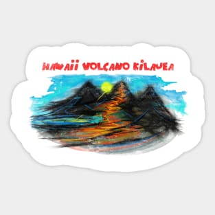 Hawaii's Kilauea Volcano Erupts Sticker